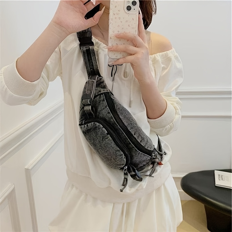 Women Bags Pack - Сумка-кроссбоди из денима, 1 шт., простая,