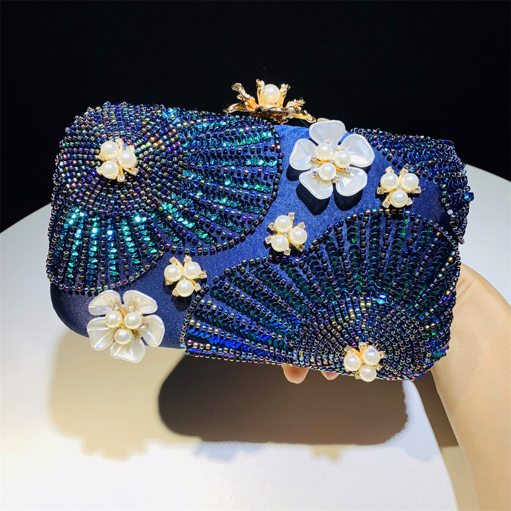 Evening Bag Beaded - Изысканный клатч с блестками и блестками,