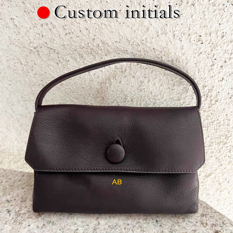 Women Bags Luxury - Мини-сумки из натуральной кожи с инициалами