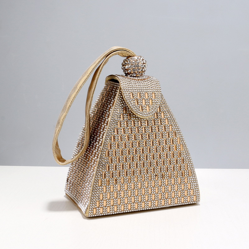 Evening Bag Beaded - Блестящий клатч-кошелек с кристаллами, сумка-ведро на