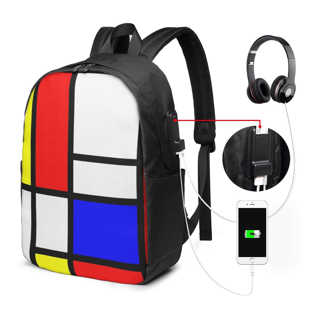 Рюкзак Piet Mondrian Compositi – обзор и цена Women Bags For College