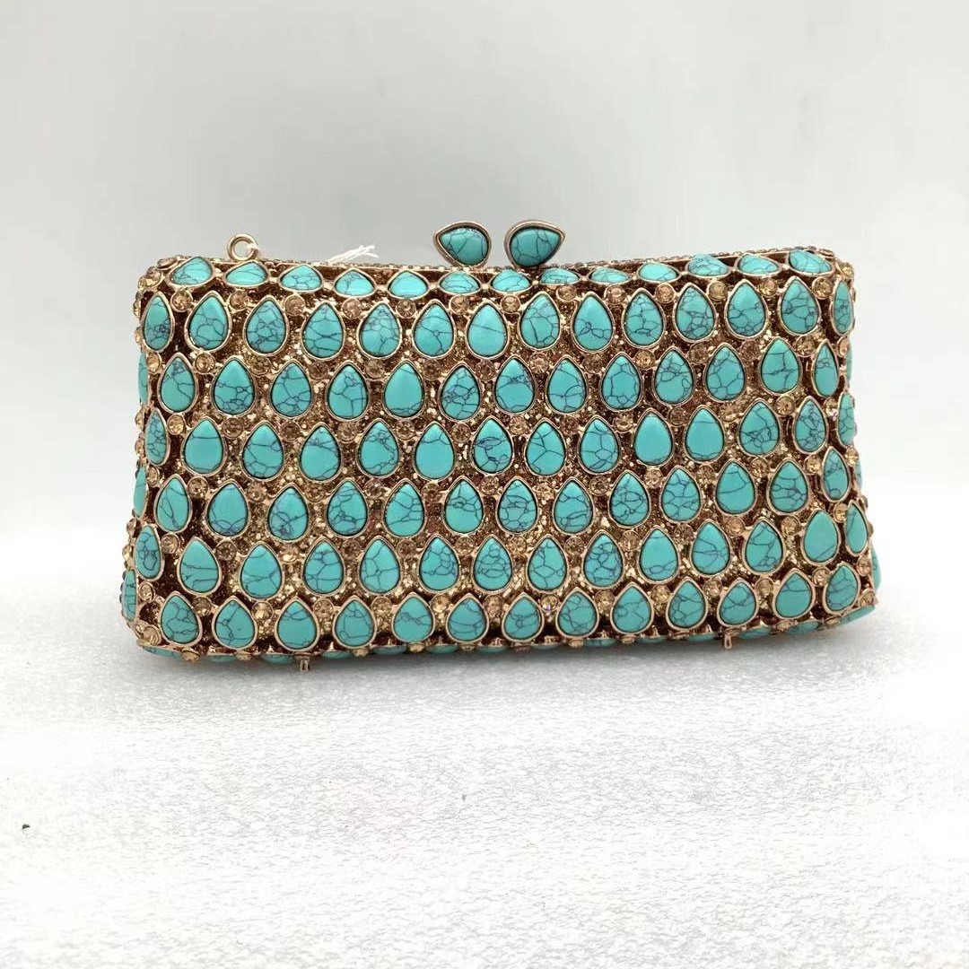 Женские бирюзовые вечерние кла – обзор и цена Women Bags Green