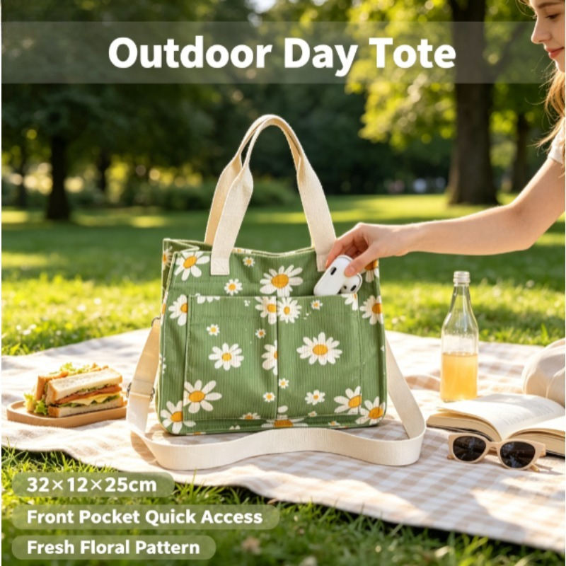 Модная вельветовая эко-сумка,  – обзор и цена Shopper Tote Canvas