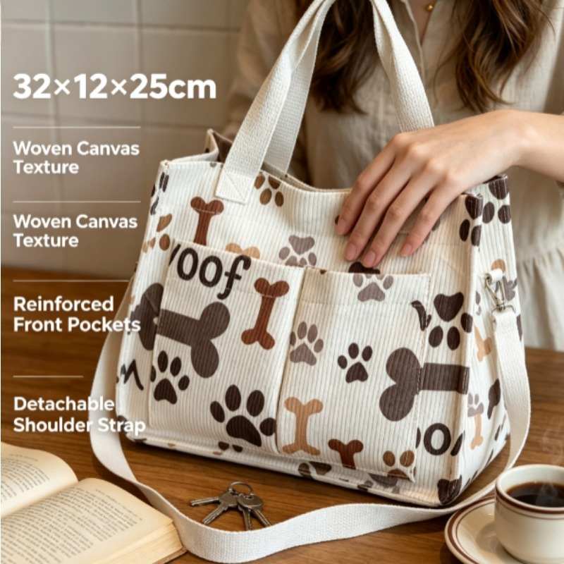 Модная вельветовая эко-сумка,  – обзор и цена Shopper Tote Canvas